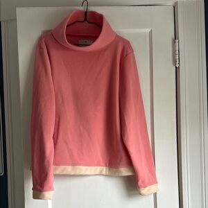 Pink and Cream Women's Sweater